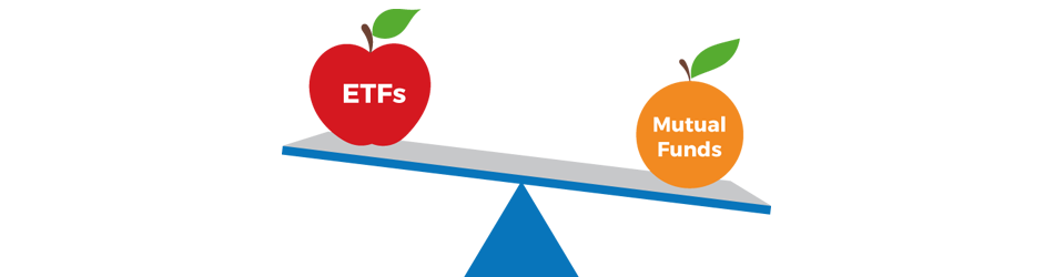 mutual funds vs etfs Illustration