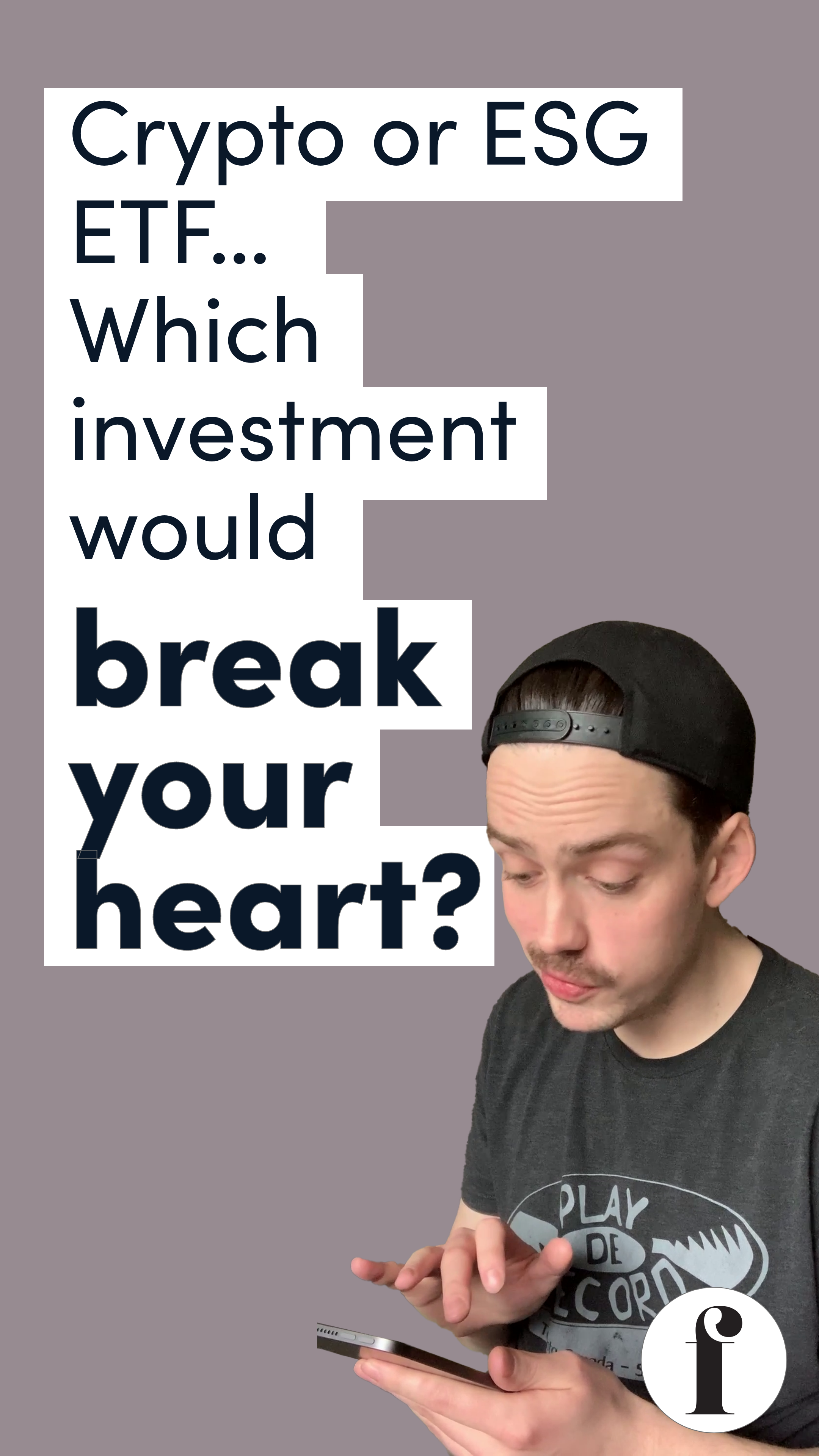 Crypto or ESG ETF….which investment would break your heart?